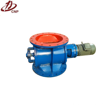 Rotary airlock valve for unloading bulk material